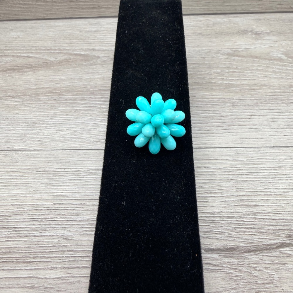 Turquoise Flower Brooch